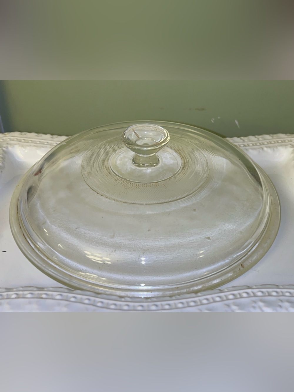 Pyrex 408 Glass Vintage Replacement Lid 8.75in diameter